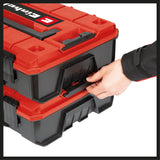 Geanta originala Einhell E-Case SF System, max. 25 kg, depozitare si transport universal pentru scule si accesorii, stivuibila, conectabila, incl. insertie din spuma Einhell - scule electrice si unelte profesionale - BricoMart