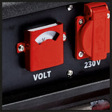 Generator de curent Einhell, benzina TC - PG 35/E5, pana la max. 3.100 W, motor in 4 timpi cu emisii reduse, 2 prize de 230 V, rezervor de 15 l, functie AVR, comutator de suprasarcina, intrerupator pentru nivel scazut de ulei Einhell - scule electrice si unelte profesionale - BricoMart