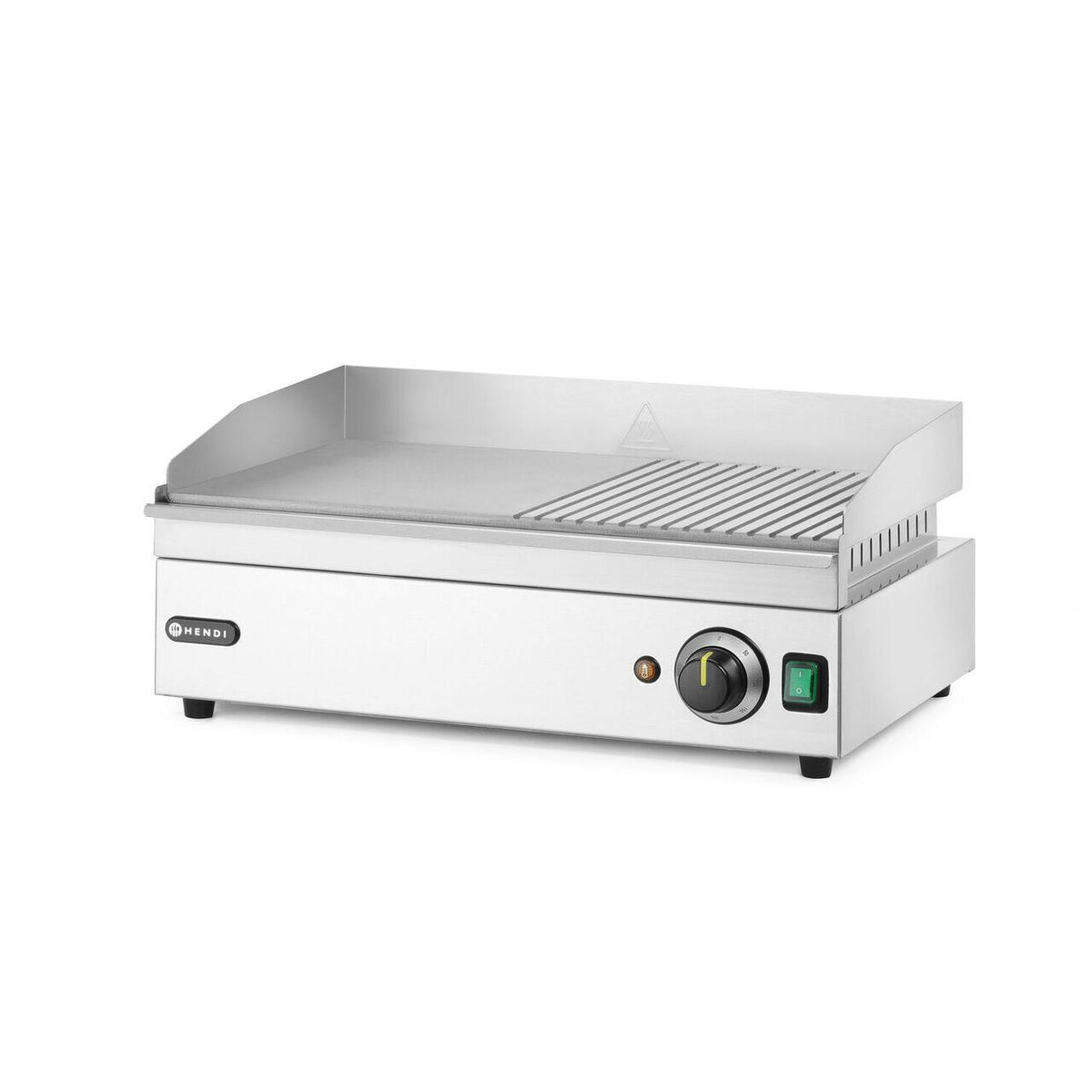 Gratar electric HENDI, Kitchen  1/2 neted, 1/2 striat 220-240V/2400W, 527x404x(H)233mm