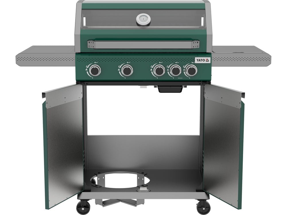 GRATAR GAZ ITAMI 4+1, 14,5KW, VERDE Yato YG - 20035 Yato - scule electrice si unelte profesionale - BricoMart