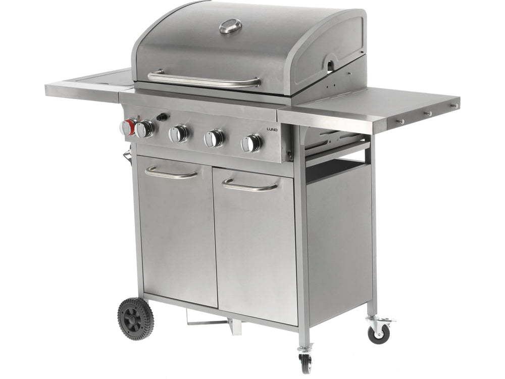 GRATAR PE GAZ AKKA 4+1 ARZATOARE, 16KW, SUPRAFATA DE GATIT DIN FONTA Lund 99655 - 3,2 kW, 11 kg, 136 x 53 x 109 cm, 63 x 40 cm Lund - scule electrice si unelte profesionale - BricoMart