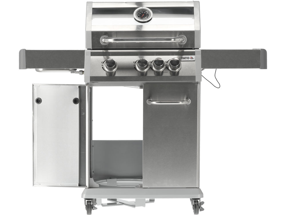 GRATAR PE GAZ ITAMI 3+1 ARZATOARE, 11.5KW, CAPAC CU GEAM Yato YG - 20015 - 60 x 41, 5 cm, 2,2 kW, 11 kg Yato - scule electrice si unelte profesionale - BricoMart
