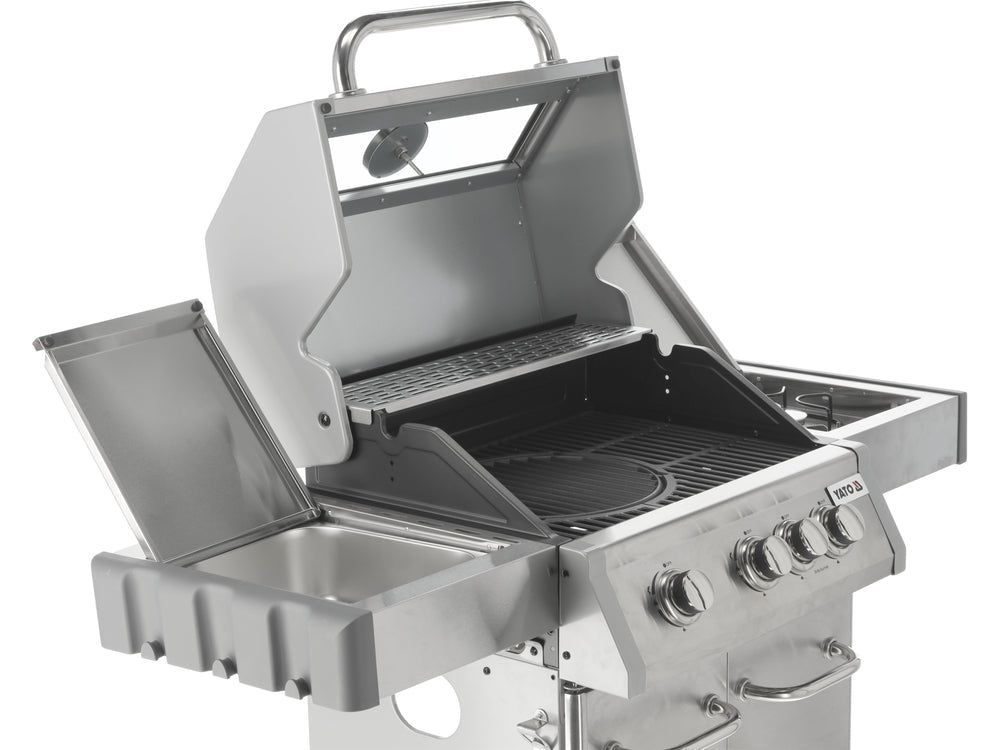 GRATAR PE GAZ ITAMI 3+1 ARZATOARE, 11.5KW, CAPAC CU GEAM Yato YG - 20015 - 60 x 41, 5 cm, 2,2 kW, 11 kg Yato - scule electrice si unelte profesionale - BricoMart