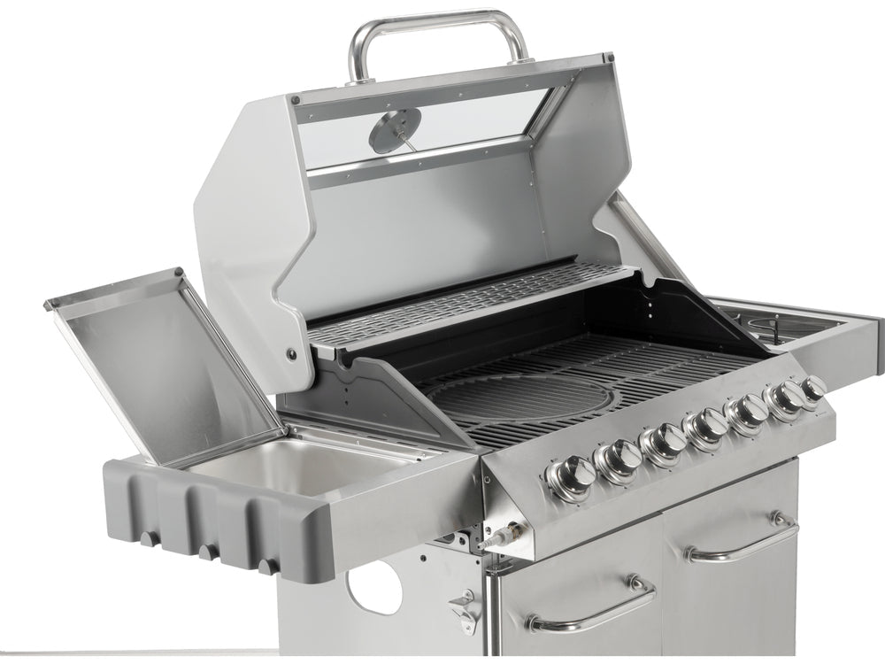 GRATAR PE GAZ ITAMI 6+1 ARZATOARE, 20.5KW, CAPAC CU GEAM Yato YG - 20016 - 82 x 41, 5 cm, 2,2 kW, 144 x 57 x 112cm Yato - scule electrice si unelte profesionale - BricoMart