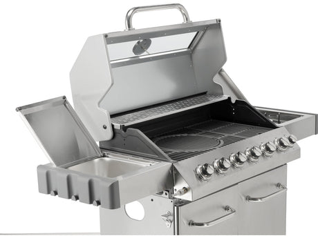 GRATAR PE GAZ ITAMI 6+1 ARZATOARE, 20.5KW, CAPAC CU GEAM Yato YG - 20016 - 82 x 41, 5 cm, 2,2 kW, 144 x 57 x 112cm Yato - scule electrice si unelte profesionale - BricoMart