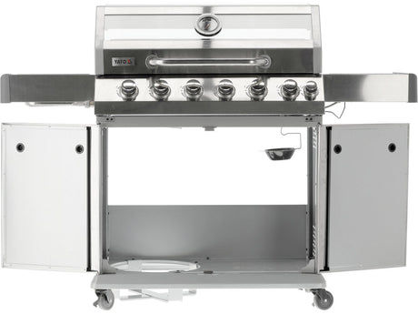 GRATAR PE GAZ ITAMI 6+1 ARZATOARE, 20.5KW, CAPAC CU GEAM Yato YG - 20016 - 82 x 41, 5 cm, 2,2 kW, 144 x 57 x 112cm Yato - scule electrice si unelte profesionale - BricoMart
