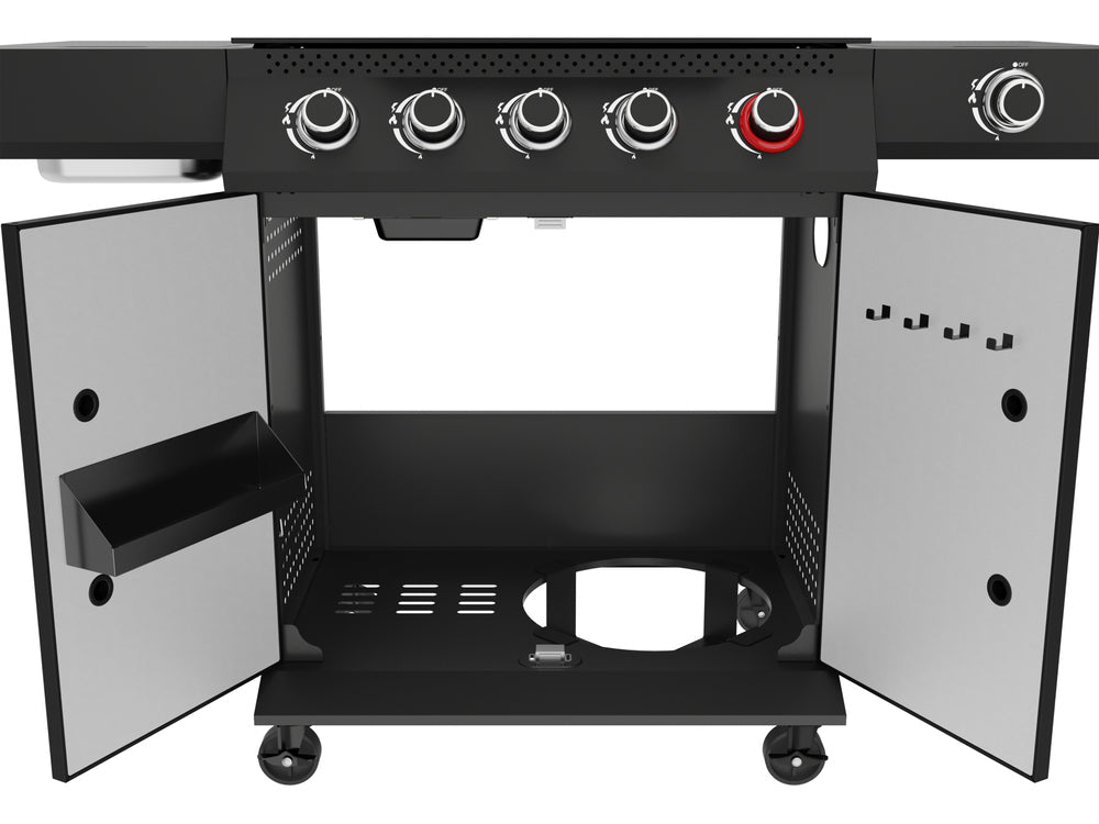 GRATAR PE GAZ YAO 5+1, 19KW, NEGRU Yato YG-20031 Yato - scule electrice si unelte profesionale - BricoMart