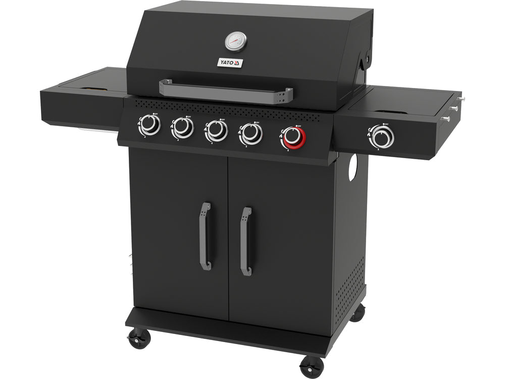 GRATAR PE GAZ YAO 5+1, 19KW, NEGRU Yato YG - 20031 Yato - scule electrice si unelte profesionale - BricoMart