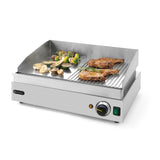 Gratar Profi Line 1/2 neted, 1/2 striat, 230V/2400W, 550x380x(H)240 mm