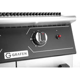 Grill pe gaz cu roca vulcanica si spatiu de depozitare, 6Kw