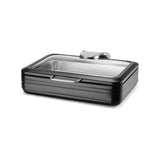 Încălzitor cu inducție cu capac din sticlă De Luxe Black, GN 1/1 Fine Dine