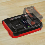 Incarcator acunulatori original Einhell Power X - Twincharger 3A Power X - Change, Li - ion, 18 V, incarcare simultana a 2 acumulatori de 18 V, monitorizare permanenta + gestionare inteligenta a incarcarii, afisaj LED de stare cu 6 LED - uri Einhell - scule electrice si unelte profesionale - BricoMart