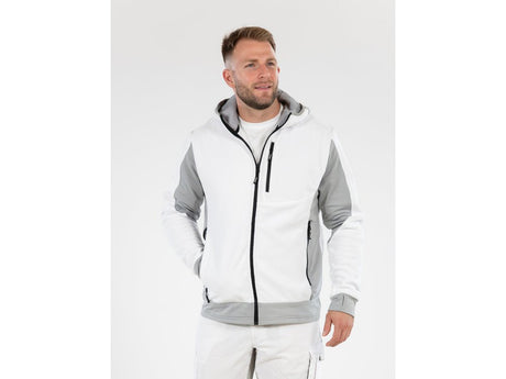 JACHETA FLEECE CU GLUGA SARNA ALBA 3XL Yato YT - 79181 - 300 g, 290 g, rezistent Yato - scule electrice si unelte profesionale - BricoMart