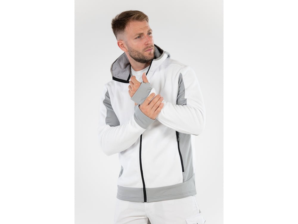 JACHETA FLEECE CU GLUGA SARNA ALBA XL Yato YT - 79179 - 300 g, 290 g, rezistent Yato - scule electrice si unelte profesionale - BricoMart