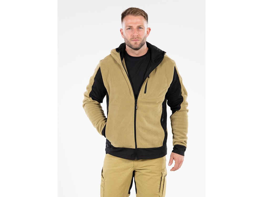 JACHETA FLEECE CU GLUGA SARNA KAKI L Yato YT - 79196 - 300 g, 290 g, rezistent Yato - scule electrice si unelte profesionale - BricoMart