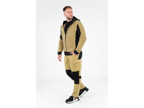 JACHETA FLEECE CU GLUGA SARNA KAKI S Yato YT - 79194 - 300 g, 290 g, rezistent Yato - scule electrice si unelte profesionale - BricoMart