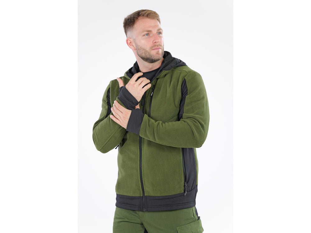 JACHETA FLEECE CU GLUGA SARNA VERDE 2XL Yato YT - 79192 - 300 g, 290 g, rezistent Yato - scule electrice si unelte profesionale - BricoMart