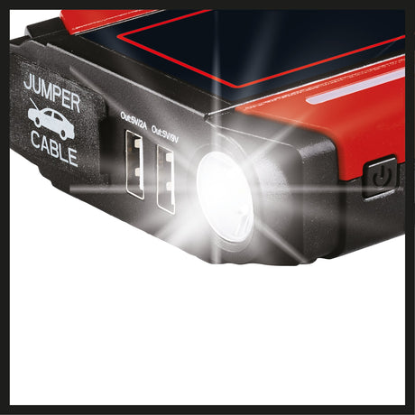 Jump Starter Einhell CE - JS 18/1 (12 V, pornire rapida, acumulator externa, acumulator LiPo 3x6000 mAh, indicator LED pentru starea incarcarii, lampa LED, pornire rapida 12V/300A, incl. USB Micro/Mini/Type C Einhell - scule electrice si unelte profesionale - BricoMart