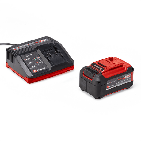 Kit acumulator si incarcator original Einhell 18V 5.2 Ah PXC 18V, max. 1260 W, universal pentru toate dispozitivele Power X - Change, sistem de gestionare a acumulatorului ABS actionat de proces, indicator LED in 3 etape Einhell - scule electrice si unelte profesionale - BricoMart