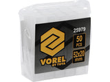 LAME Vorel 25979 TRAPEZOIDALE 50 BUC VOREL - scule electrice si unelte profesionale - BricoMart