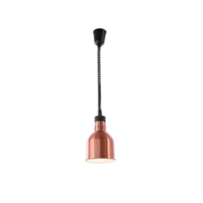 Lampa de incalzire cilindrica, finisaj cupru ø175x(H)250