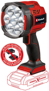 Lampa de lucru pe acumulator Einhell TE - CL 18/2500 LiAC - solo Power X - Change (li - ion, flux luminos de 2.500 lm de la 7 LED - uri, temperatura de culoare 6.500 K, filet pentru trepied, livrata fara acumulator sau incarcator Einhell - scule electrice si unelte profesionale - BricoMart