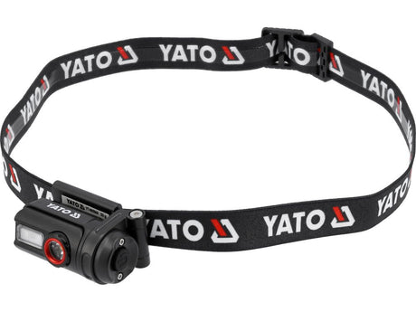 LAMPA FRONTALA CU ACUMULATOR 500LM Yato YT - 085944 - 500 lm, 85 m, 5 W, 200 lm Yato - scule electrice si unelte profesionale - BricoMart