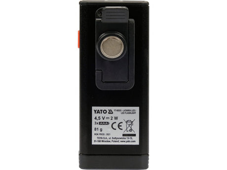LANTERNA 200LM, 3XAAA Yato YT - 08555 - 200 lm, 30 m, 2 W, 70 lm Yato - scule electrice si unelte profesionale - BricoMart