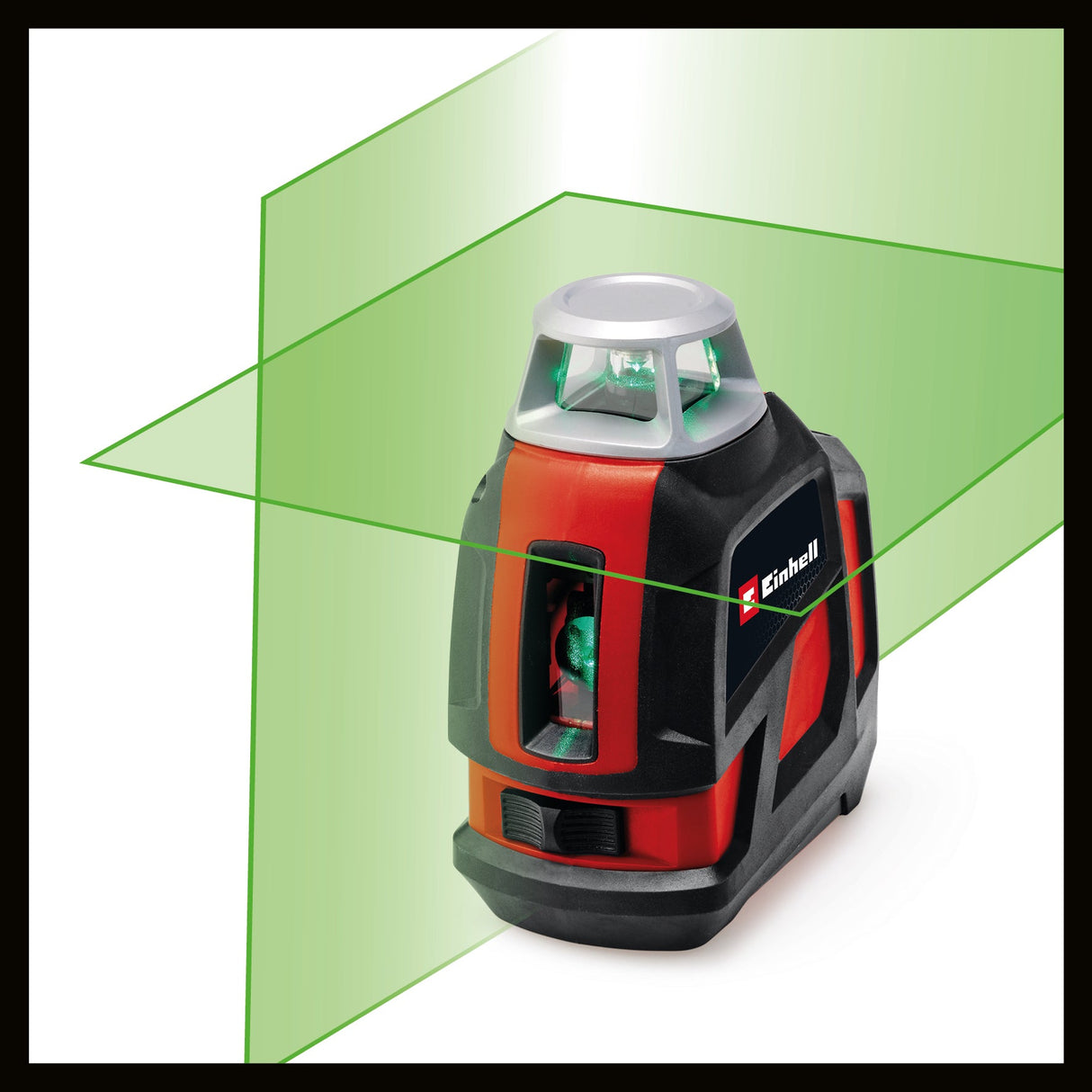 Laser cu linii in cruce Einhell TC - LL 360 G, autonivelare, linii laser verzi orizontale/verticale, nivela digitala, filet pentru trepied de 1/4", inclusiv husa si suport de montare pe perete Einhell - scule electrice si unelte profesionale - BricoMart