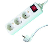 MAKALON Prelungitor 3 prize 5.0mx1.5mm cu intrerupator Corp alb si cablu Intrerupator Makalon - scule electrice si unelte profesionale - BricoMart