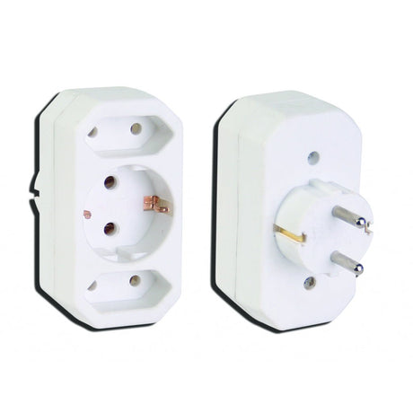 MAKALON Triplu stecher MK Corp alb Makalon - scule electrice si unelte profesionale - BricoMart