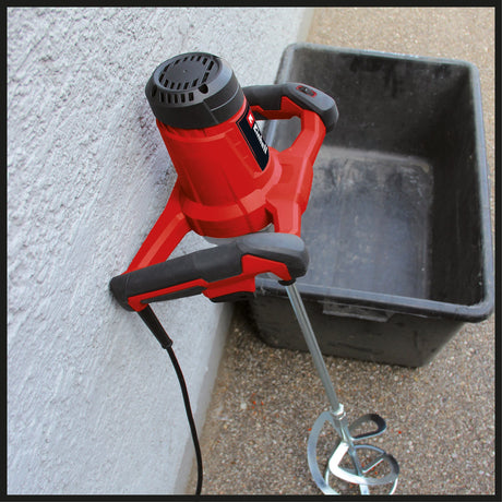 Malaxor de vopsea/mortar Einhell TE - MX 1600 - 2 CE, cutie de viteze cu 2 trepte, max. 750 rpm, control al vitezei, incl. agitator de mortar Ø 133 mm si cheie fixa Einhell - scule electrice si unelte profesionale - BricoMart