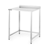 Masă de bar Oxygen Construction, argintie 700x650x(H)900 mm, Barmatic