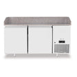 Masa racire pt pizza, blat de granit, 2 usi., Arktic, 250L,  230V/250W, 1510x800x(H)875mm