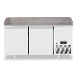 Masa racire pt pizza, blat de granit, 2 usi., Arktic, 250L,  230V/250W, 1510x800x(H)875mm