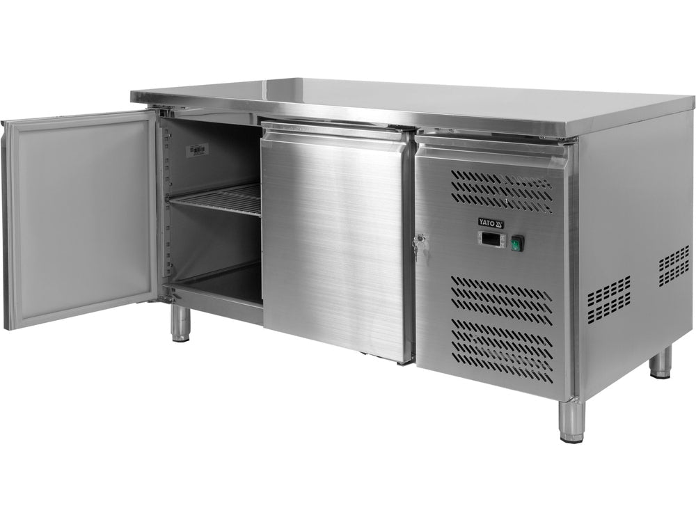 MASA RECE 228L, 13060X600X850MM, 2 USI Yato YG - 05253 - Lazi frigorifice, 600 x 1360 mm, 910 mm, 330 x 430 mm Yato - scule electrice si unelte profesionale - BricoMart