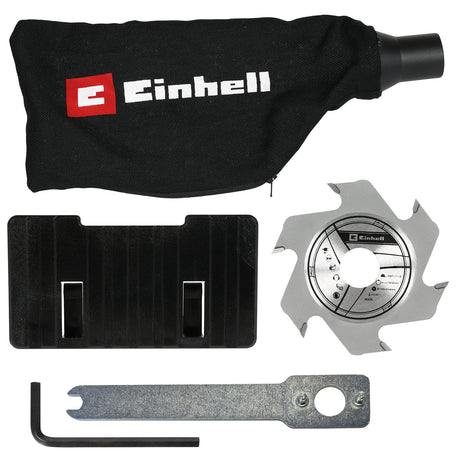 Masina de frezat pentru dibluri din lemn/biscuitorpe acumulator Einhell TE - BJ 18 Li - Solo Power X - Change (18 V, Li - ion, reglare infinita a unghiului/inaltimii, reglare a adancimii in 6 trepte, fara acumulator sau incarcator Einhell - scule electrice si unelte profesionale - BricoMart