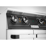 Masina de gatit electrica cu patru ochiuri, inox 304, 8,6kw,400V, 700x700x(H)850+90 mm