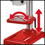 Masina de gaurit de banc Einhell TC - BD 450, 450 W, pana la 2650 rpm, 5 trepte, adancime maxima de gaurire 50 mm, afisaj adancime de gaurire, opritor de adancime reglabil, masa de gaurire inclinabila/rotativa si reglabila pe inaltime Einhell - scule electrice si unelte profesionale - BricoMart