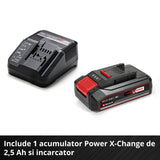 Masina de gaurit si insurubat (bormasina) cu impact pe acumulator Einhell TE - CD 18/44 Li - i (1x2.5 Ah Power X - Change, 18 V, 44 Nm, mod de gaurire cu impact, mandrina metalica de 13 mm, 2 viteze, inclusiv acumulator de 2.5 Ah si incarcator Einhell - scule electrice si unelte profesionale - BricoMart