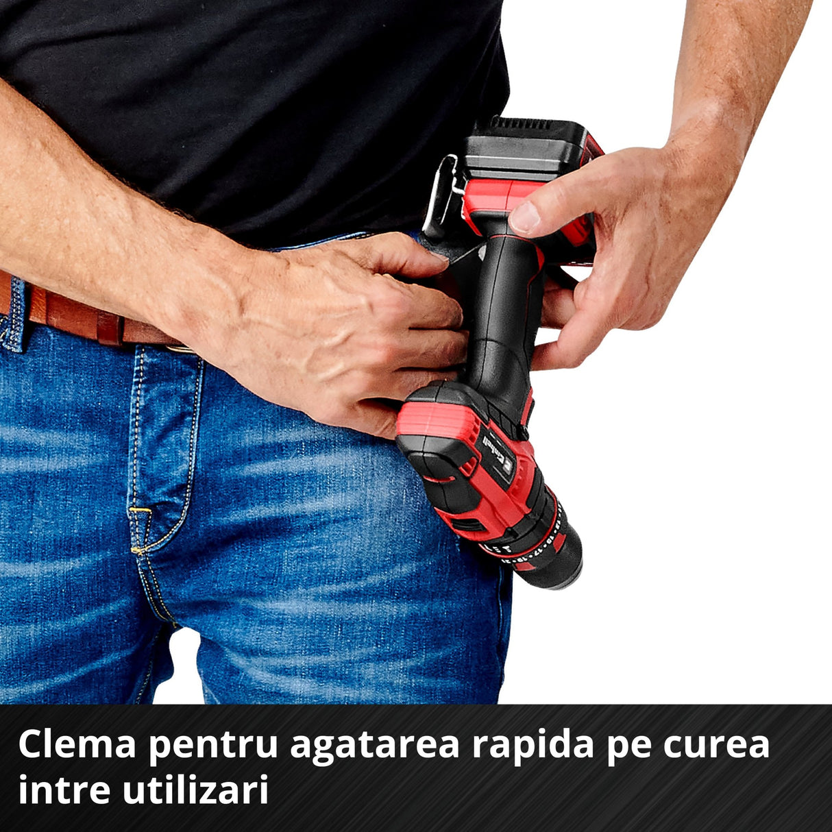 Masina de gaurit si insurubat (bormasina) cu impact pe acumulator Einhell TE - CD 18/44 Li - i (1x2.5 Ah Power X - Change, 18 V, 44 Nm, mod de gaurire cu impact, mandrina metalica de 13 mm, 2 viteze, inclusiv acumulator de 2.5 Ah si incarcator Einhell - scule electrice si unelte profesionale - BricoMart