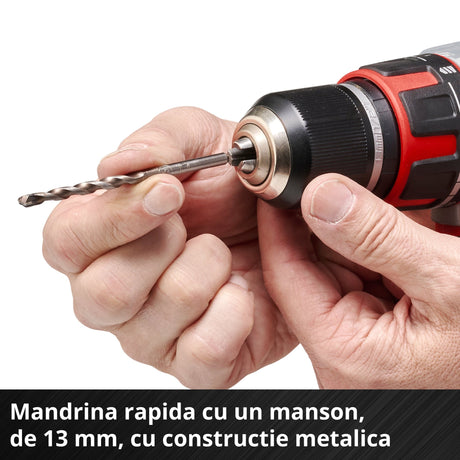 Masina de gaurit si insurubat (bormasina) pe acumulator Einhell Professional TP - CD 18 Li Brushless Solo Power X - Change Li - Ion, Rosu, 18 V, 2 viteze, 60 Nm, motor fara perii, lumina LED, fara baterie si incarcator Einhell - scule electrice si unelte profesionale - BricoMart
