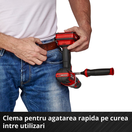 Masina de gaurit si insurubat (bormasina) pe acumulator Einhell Professional TP - CD 18 Li Brushless Solo Power X - Change Li - Ion, Rosu, 18 V, 2 viteze, 60 Nm, motor fara perii, lumina LED, fara baterie si incarcator Einhell - scule electrice si unelte profesionale - BricoMart