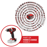 Masina de gaurit si insurubat (bormasina) pe acumulator Einhell TE - CD 18/40 Li - Solo Power X - Change, itiu - ion, 18 V, cuplu maxim 40 Nm in 21 de trepte, angrenaj cu 2 trepte pentru gaurire si insurubare, viteza electronica Einhell - scule electrice si unelte profesionale - BricoMart