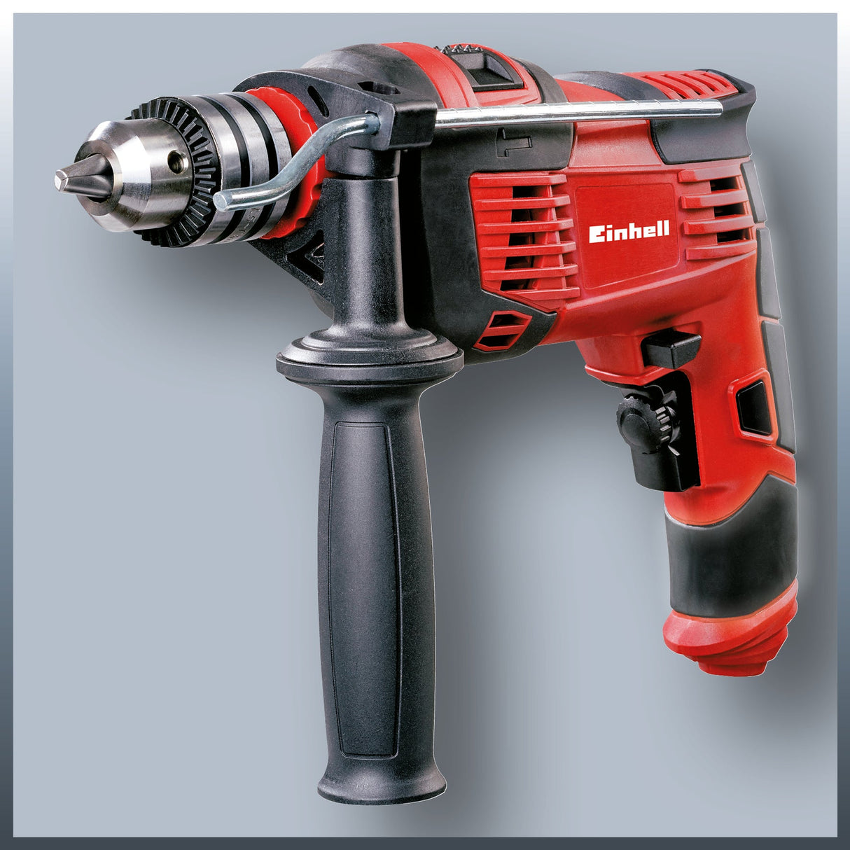 Masina de gaurit si insurubat cu percutie Einhell TC - ID 1000 E, 1010 W, capacitate de gaurire Ø lemn 32 mm, beton 16 mm, metal 13 mm, opritor de adancime metalic, mandrina cu cheie robusta Einhell - scule electrice si unelte profesionale - BricoMart