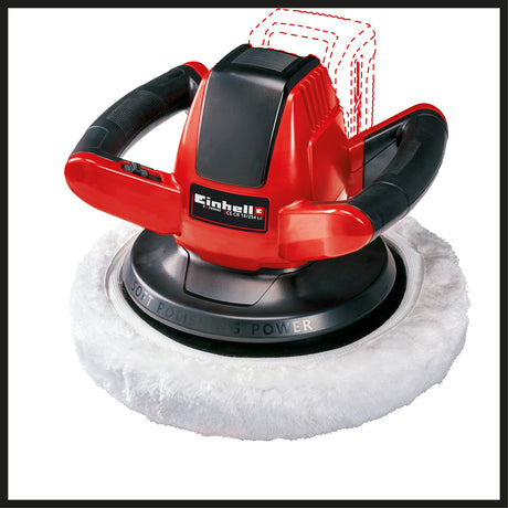 Masina de lustruit auto pe acumulator Einhell CE - CB 18/254 Li - Solo Power X - Change, Li - ion, 18 V, 2.500 rpm, comutator pornit/oprit, protectie la suprasarcina, maner moale, fara baterie si incarcator Einhell - scule electrice si unelte profesionale - BricoMart