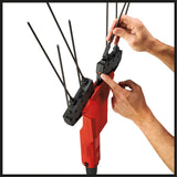 Masina de scuturat de masline/recoltat fructe pe acumulator Einhell GE - FS 18/53 Li - Solo Power X - Change (18 V, latime de lucru 53 cm, lungime totala 310 cm, telescopic, cutite interschimbabile, fara acumulator Einhell - scule electrice si unelte profesionale - BricoMart