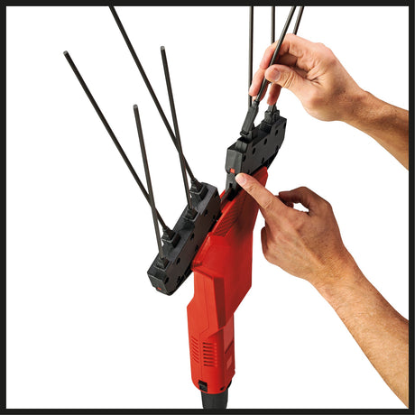 Masina de scuturat de masline/recoltat fructe pe acumulator Einhell GE - FS 18/53 Li - Solo Power X - Change (18 V, latime de lucru 53 cm, lungime totala 310 cm, telescopic, cutite interschimbabile, fara acumulator Einhell - scule electrice si unelte profesionale - BricoMart