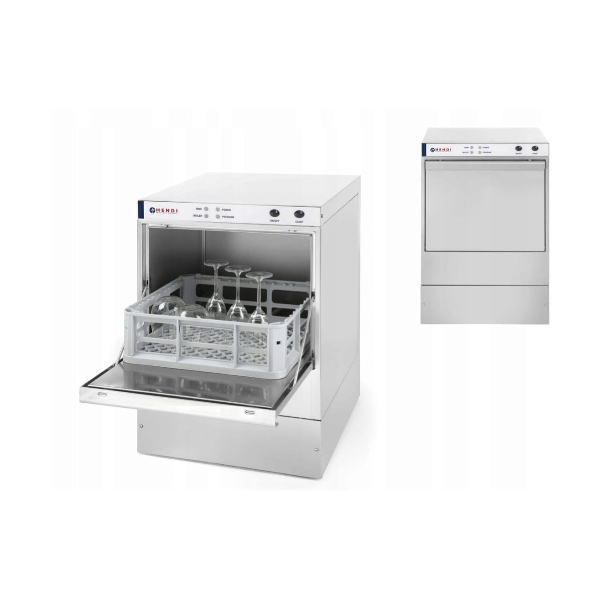 Masina de spalat pahare K40, HENDI, Masina profesionala de spalat pahare cu pompa de detergent K40 Hendi 230 W 470x510(+325)x(H)710 mm, 230V/2800W, 510x470x(H)710mm