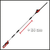 Masina de tuns gard viu telescopica pe acumulator Einhell GC - HH 18/45 Li T - Solo Power X - Change, litiu - ion, maner principal rotativ, angrenaje metalice, cap motor inclinabil in 7 directii, fara baterie si incarcator Einhell - scule electrice si unelte profesionale - BricoMart
